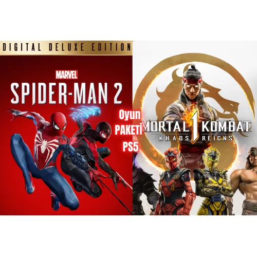  Spider-Man 2 Deluxe + Mortal kombat 1 Full PS5